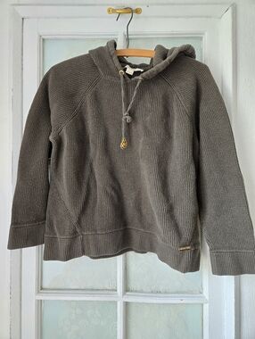 Michael Kors Olive Green Knit Hooded Sweater XL
